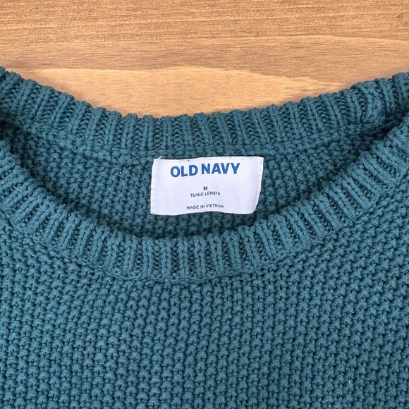 Old Navy Green Crew Neck Sweater - Tunic Length - Picture 3 of 3